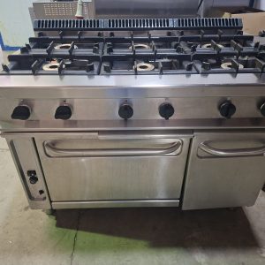 COCINA INDUSTRIAL 6 FUEGOS + HORNO REPAGAS