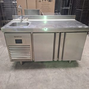 MESA FRIA CON FREGADERO INFRICO