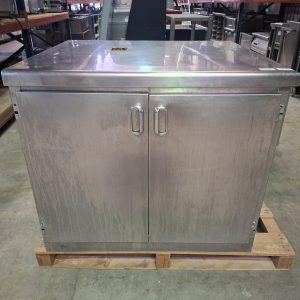 MUEBLE ACERO INOX CON PUERTAS